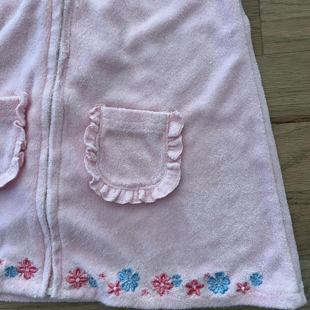 Disney Princess pink Terrycloth swim cover up size 18 mo baby girl pink pockets